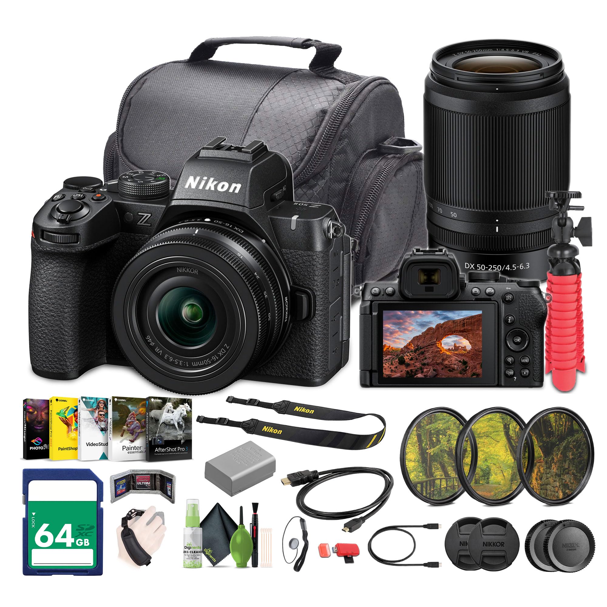 Nikon 一眼レフカメラ Nikkor 50mmレンズ 付属品付き！ Amazon | Nikon Z50II ミラーレスデジタルカメラ NIKKOR Z DX 16-50mm